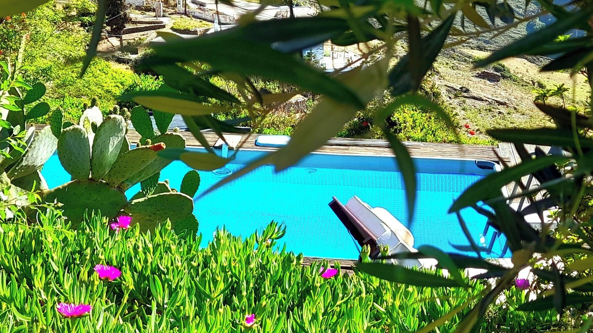 Andros Other | Kalliberry Cycladic old cave with private pool and magnificent view