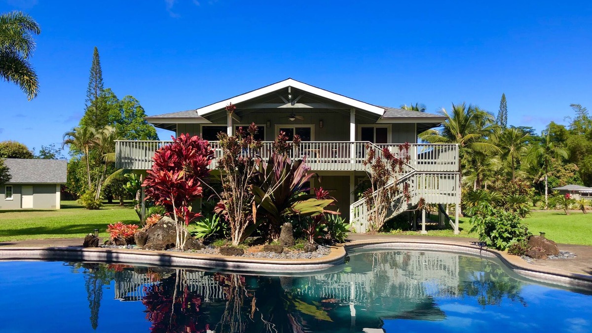 Kalihiwai House | Kauai's #1 Vacation Rental, Families, Pool, Spa, GYM, Pool Table, Pickle Ball