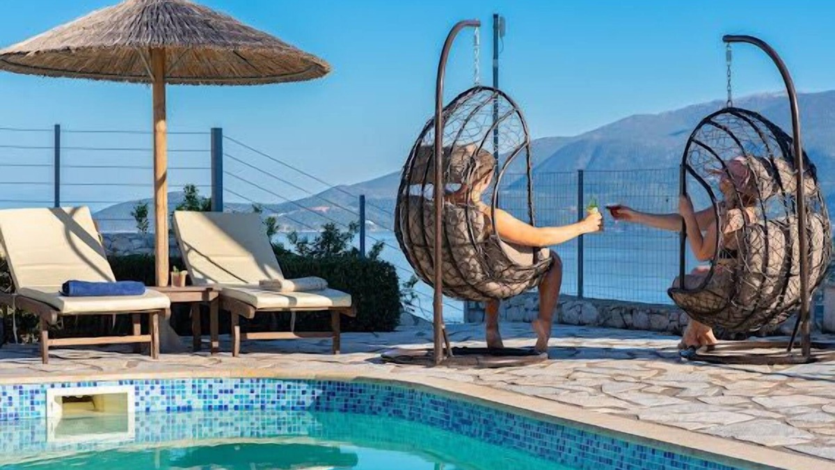 Agia Efimia Villa | 𝐊efalonia 𝐇orizon 𝐕illa 1- Amazing sea & mountain view w/private heated pool