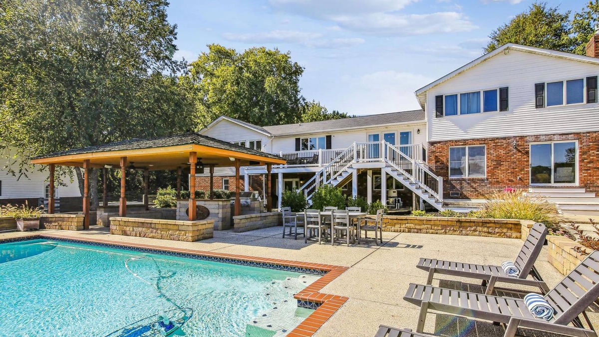 Stevensville House | Kent Island Waterfront | Private Dock | Pool | Outdoor Dining | Stunning View