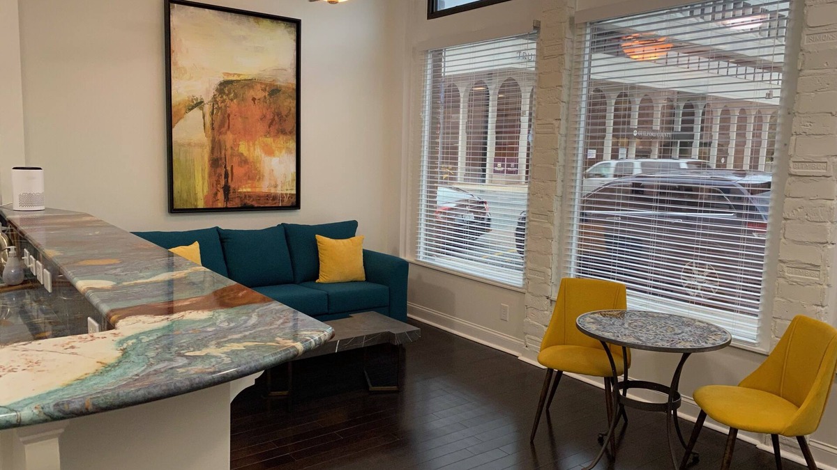 Downtown Greensboro Condo | King Bed and Huge Windows in the Heart of Downtown Greensboro