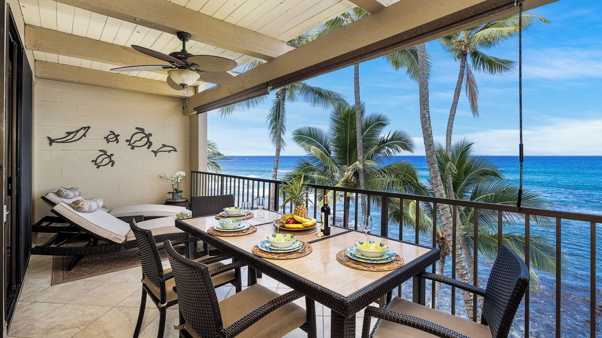 Kailua-Kona Condo | Kona Bali Kai 307 Oceanfront– 2BR/2BA Condo with Panoramic Views