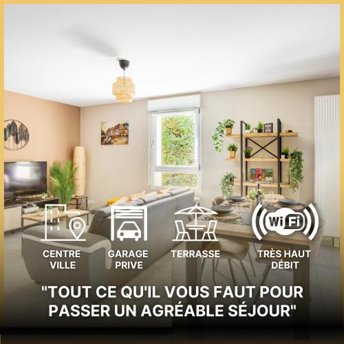 Quartier Saint-Leon Apartment | L'adresse Colmarienne - RDC - Terrasse - Garage