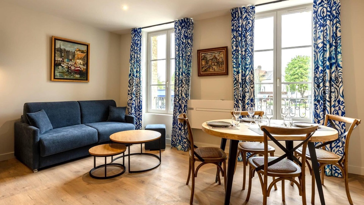 Honfleur Apartment | L'Escale du Vieux Port 4P - Closed Garage - Sauna - Air Conditioning