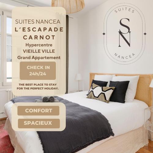 Saint Nicolas - Charles III - Ville vieille - Trois Maisons - Leopold Apartment | L'Escapade Carnot - Nancy centre Stanislas - 2Pers