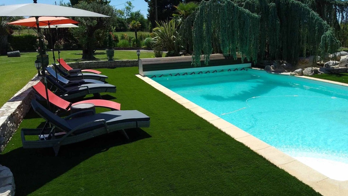 Boisset-et-Gaujac House | L'OASIS DE BOISSET : MAS 5*, 3 min from Anduze, private heated SWIMMING POOL, 16 people