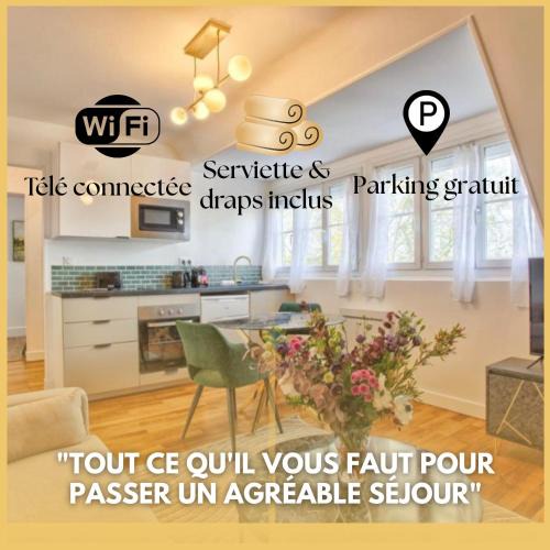 Falaise Apartment | La cabane moderne, parking gratuit au centre de Falaise - SAS Larès