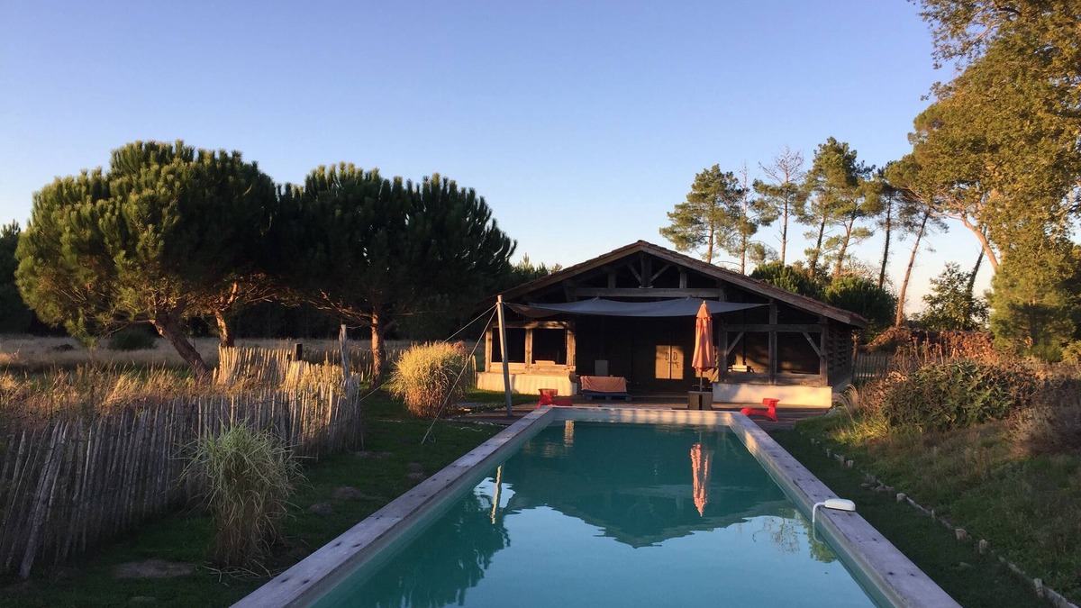 Arengosse House | La Canopée des Landes: 25 beds, 4 houses, 2 swimming pools in the heart of the forest