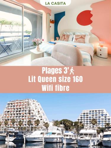Le Couchant Apartment | La Casita - Studio Confort avec Terrasse - Emplacement parfait - La Grande Motte, Montpellier