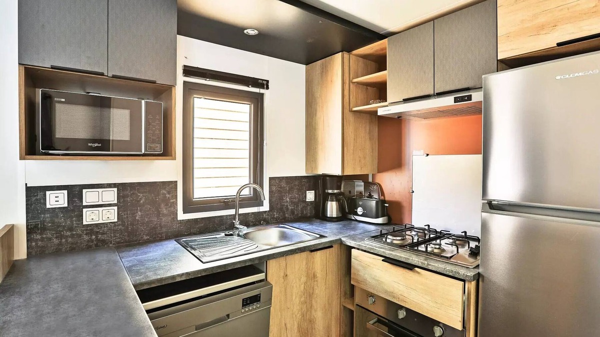 Berny Riviere House | La Croix du Vieux Pont campsite* - Mobil-home Premium Azure 4 rooms 6 people air-conditioned