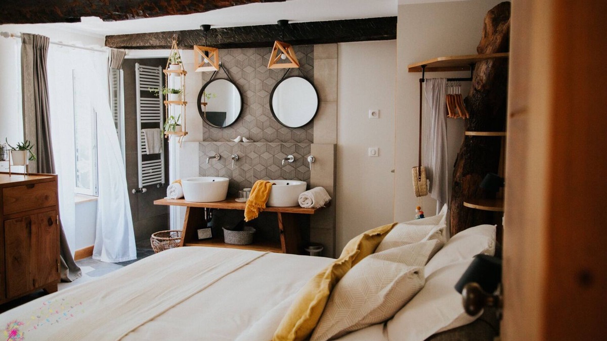 Saint-Jeannet House | La Lubiane Chambre Double ou Twin