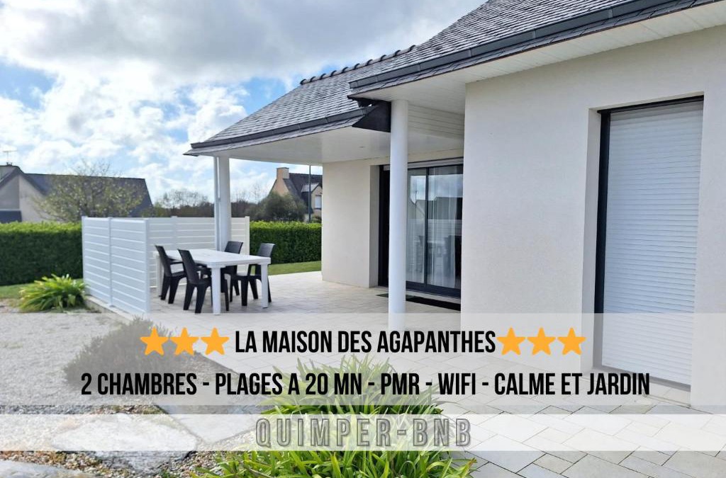 Pluguffan House | La Maison des Agapanthes - accès PMR - à 20 mn des Plages