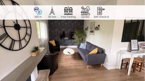 Bures-sur-Yvette Apartment | La Prairie - 4 chambres, parking, jardin