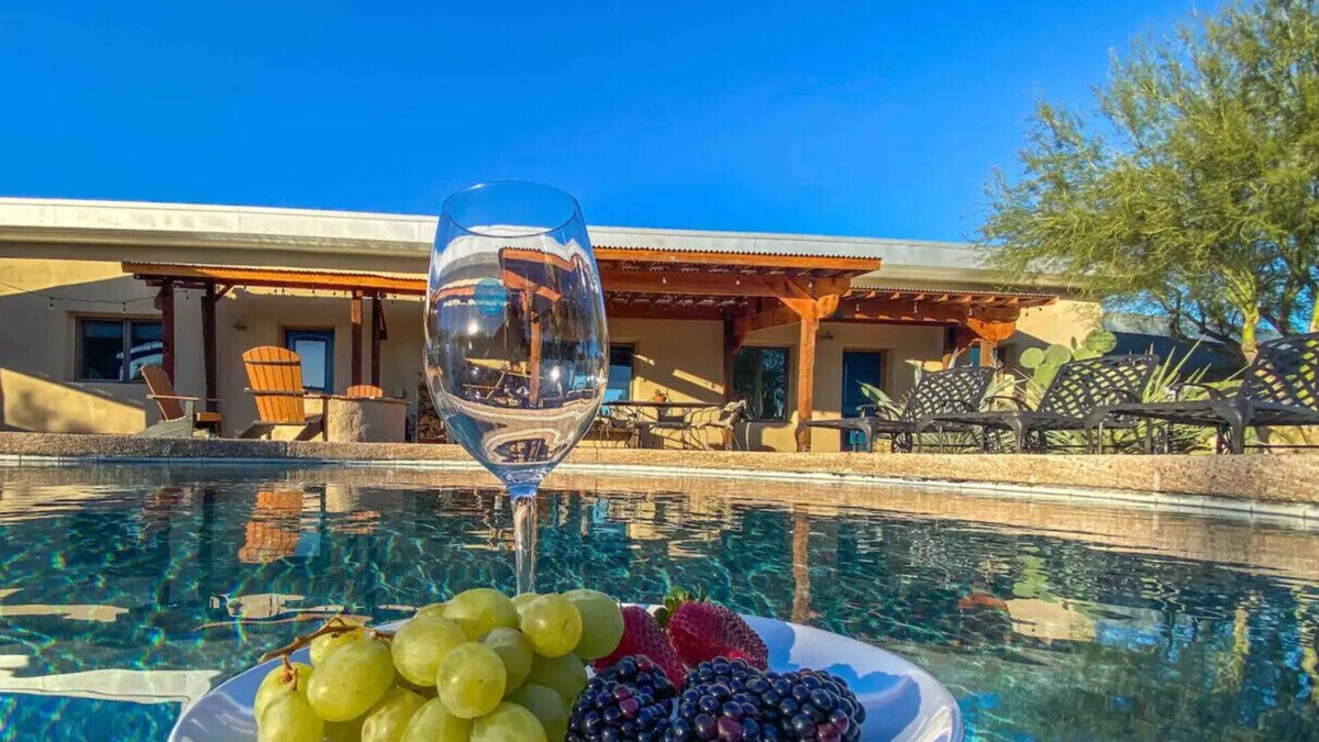 Tucson Apartment | La Puerta Azul - Stunning Desert Retreat Pool/Spa
