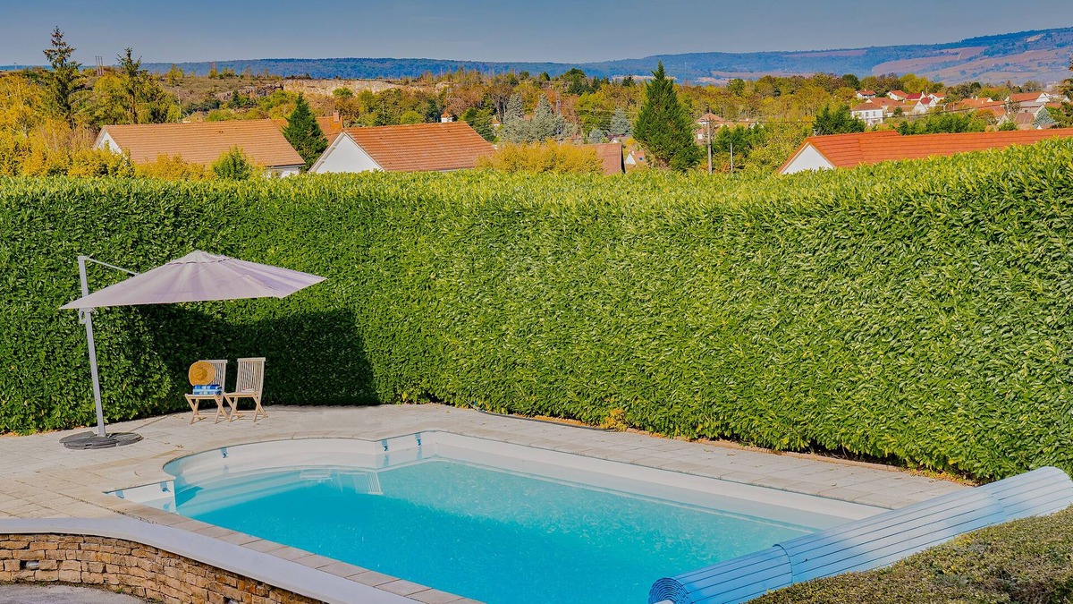 Chagny House | La Sérénité - Superb house with heated pool overlooking vineyards