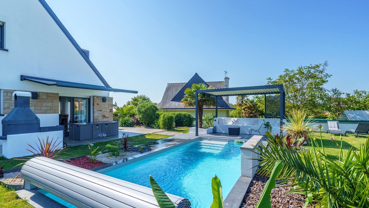 Ergue-Gaberic House | La Villa des Lauriers - Piscine privée et chauffée