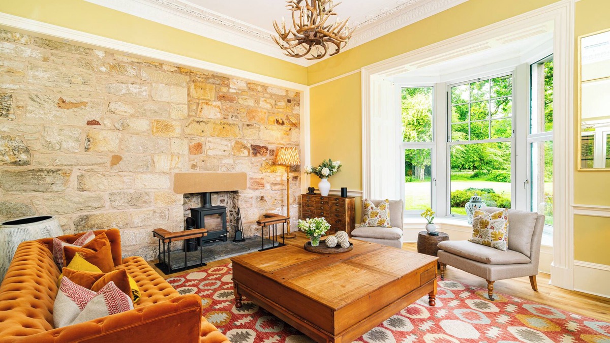 Maybole House | Ladyburn House: Luxury Ayrshire Country Retreat Hot Tub, Sauna, Gardens