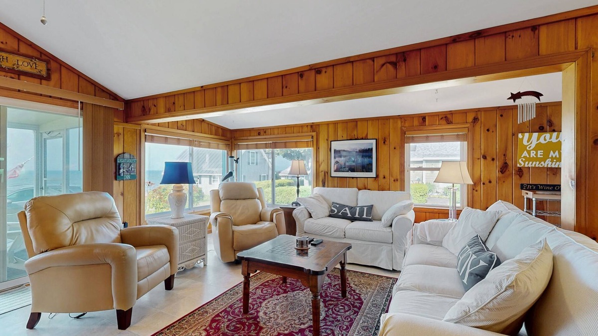 Malletts Bay House | Lake access house w/water views, kayaks, gas grill, deck, sunroom, telescope