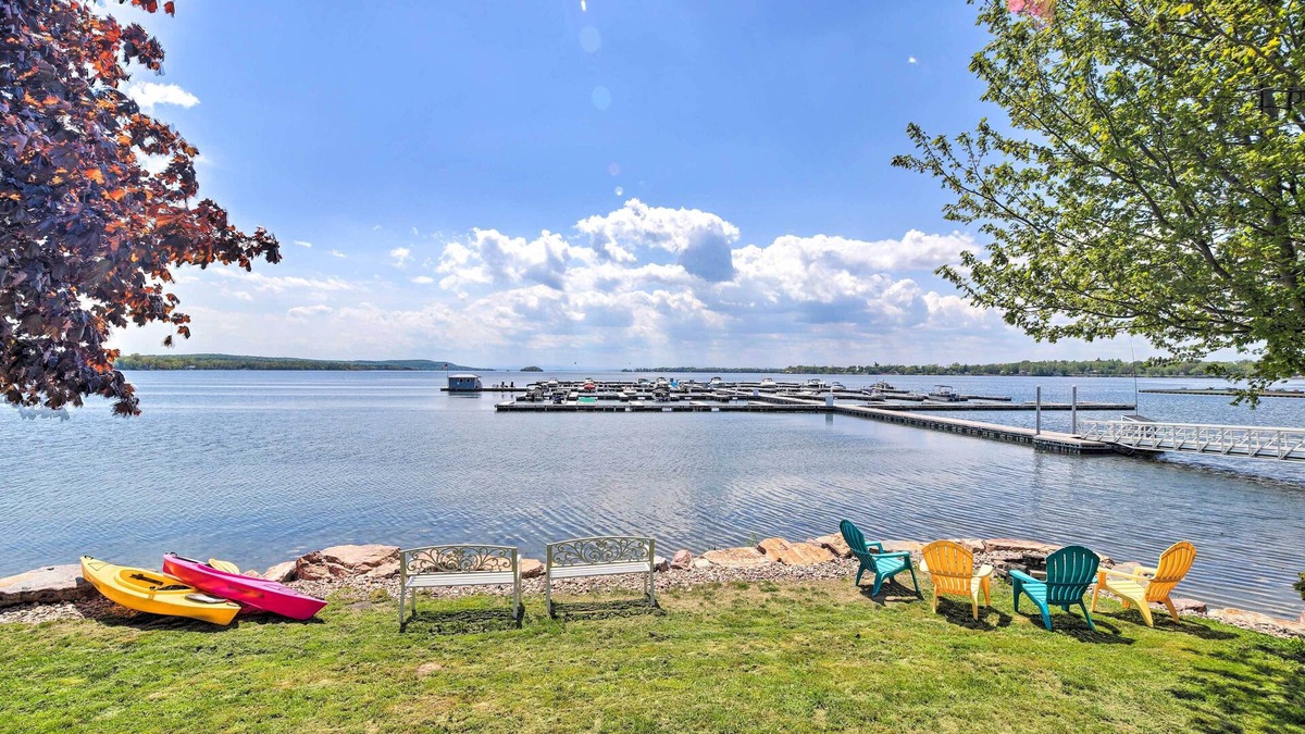 St. Albans House | Lake Champlain Home w/Decks, Kayaks & Fire Pit!