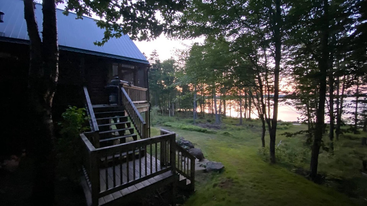 East Machias House | Lake Front Log Estate