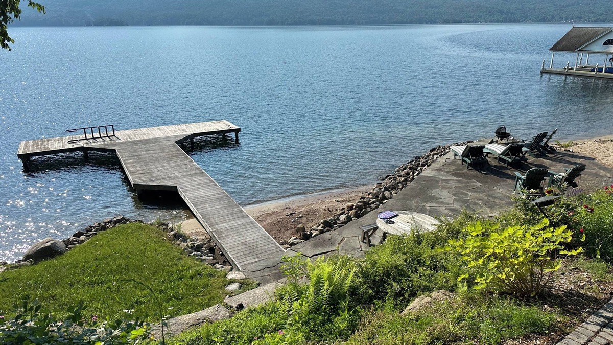 Silver Bay House | Lake George lakefront- 300ft private shoreline, modern update w/view, new host