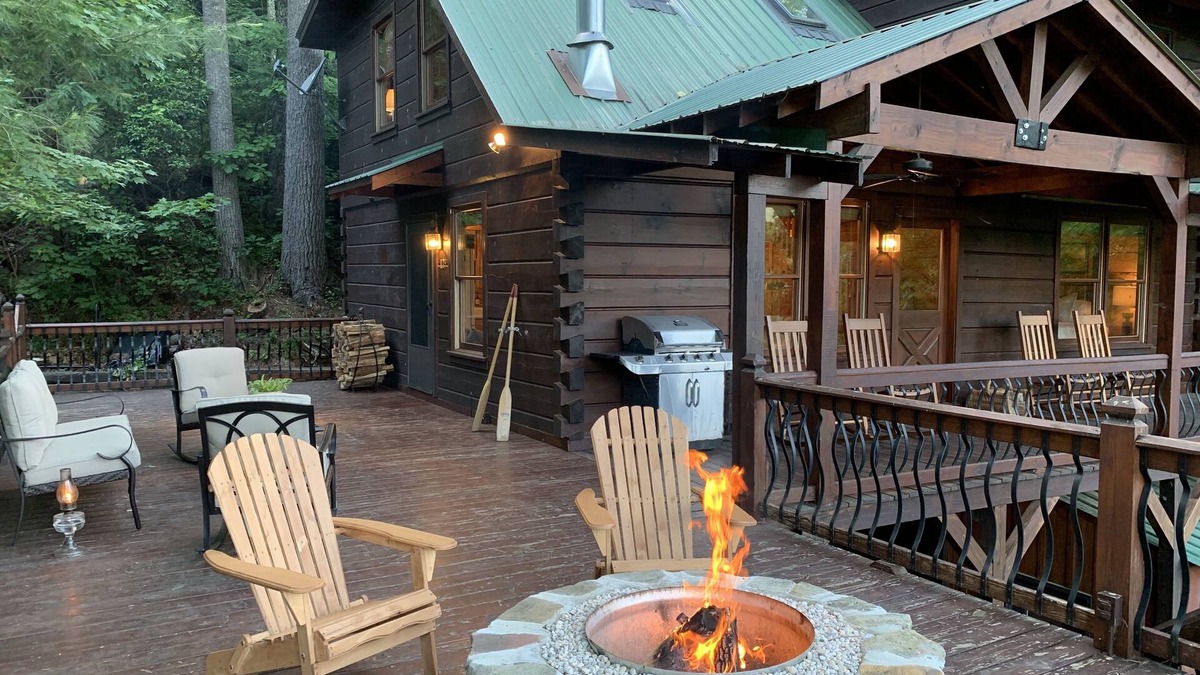 Hidden Lake Cabin | Lake Hideaway 2 - Glory Living! Views, Lakefront, Private Dock, Fishing, Boating
