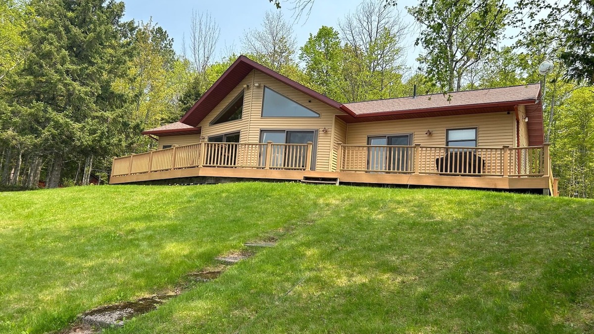 Marenisco Cabin | Lake home with UTV/Snow trails located at mailbox.