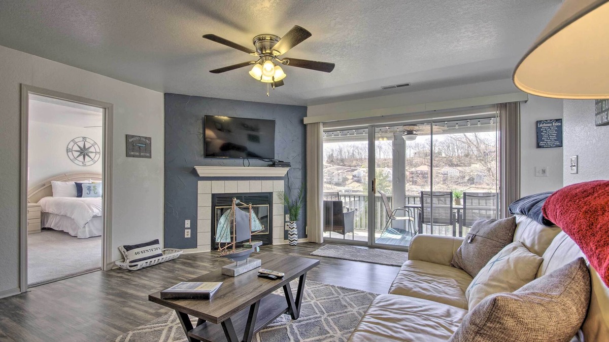 Village of Four Seasons Condo | Lake of the Ozarks Views, Patio: Regatta Bay Condo