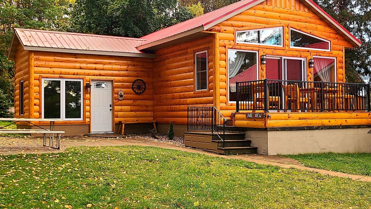 Elcho House | Lake view cabin 4 bedroom. Post lake Wi
