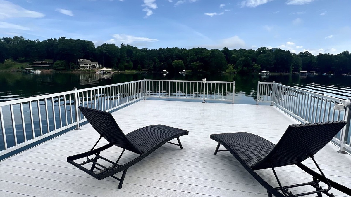 Elf Cabin | Lakefront cabin with double decker dock. Private secluded lakefront lot.