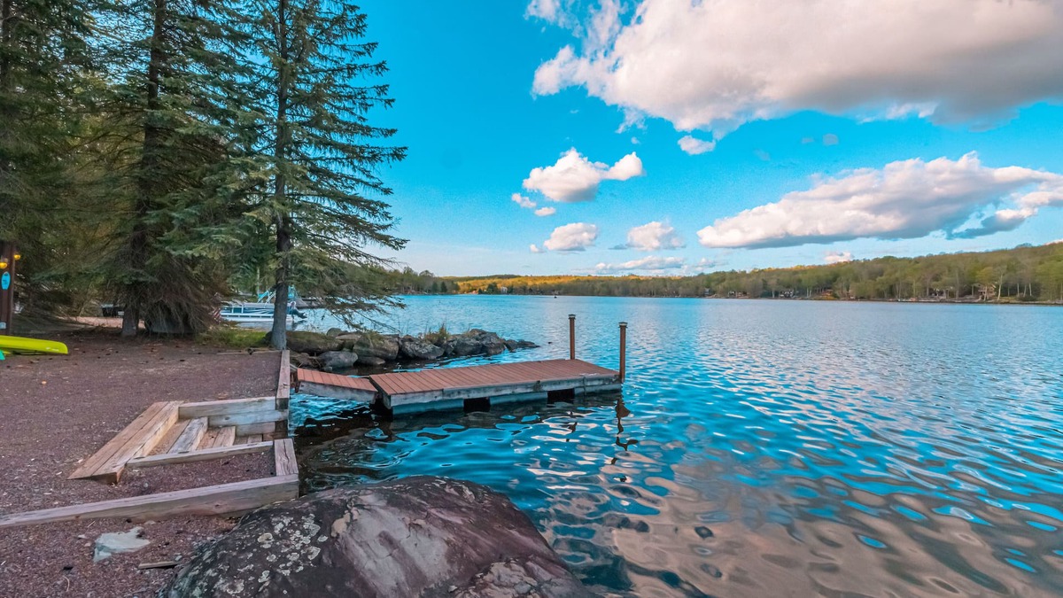 Lake Ariel Ski Chalet | Lakefront Chalet - Stunning Views, Private Dock and A+ Location! 2025 Updates!