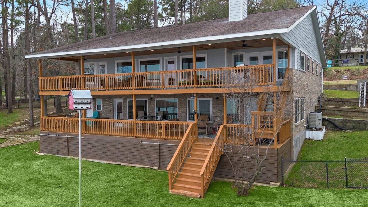 Onalaska House | Lakefront Getaway with Dock and Water Toys