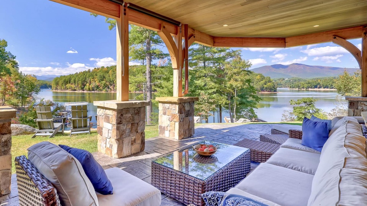 Forest Lake Heights House | Lakefront Home, Amazing View + Dock, Sauna, Hot Tub, Fire Pit, 2 Patios, Game Rm