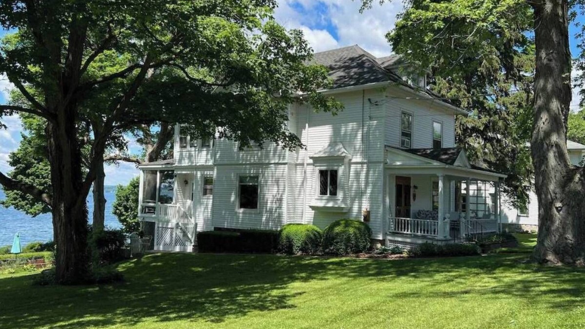 Town of Ledyard Apartment | Lakefront Home in the Heart of Aurora, Sunset Ready!