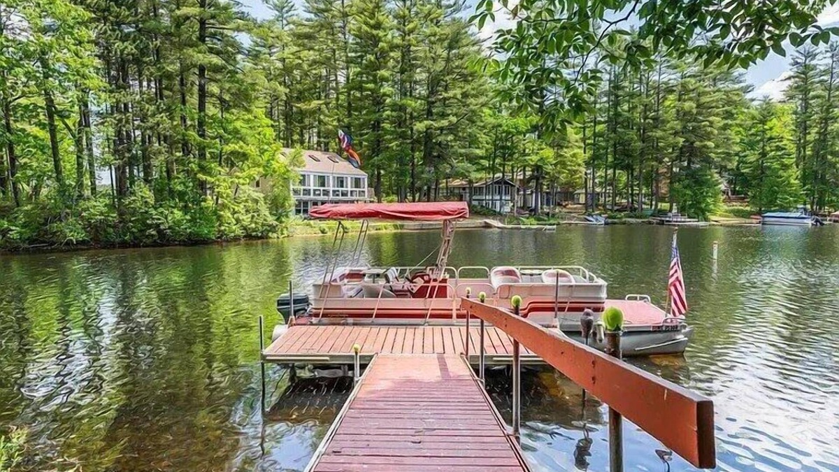Shapleigh House | Lakefront Home with Private Dock, Kayaks/SUPs and beautiful foliage views.