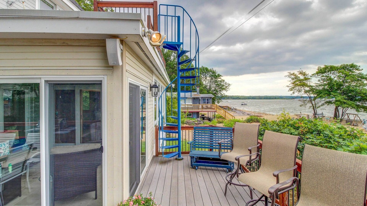 Malletts Bay House | Lakefront home with water access, views of the mountains, private deck & patio