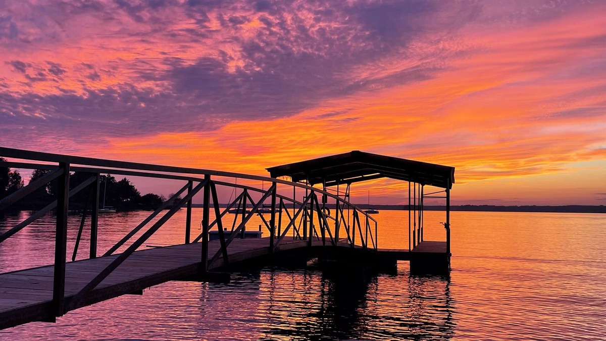 Anderson House | Lakefront; hot tub, 4 king beds; 4 twin beds; private, deep water, covered dock