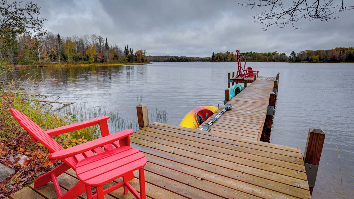 Presque Isle Cabin | Lakefront Presque Isle Cabin w/Private Dock
