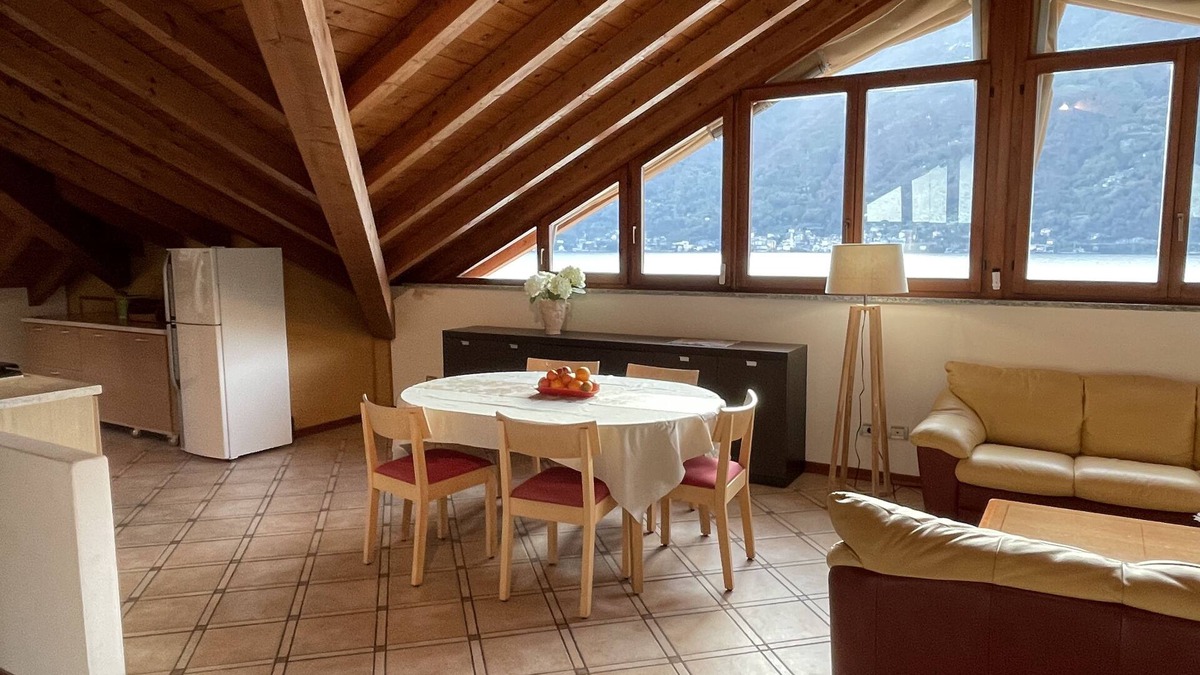 Nesso Apartment | Lakefront Views with Lake Access & Dock for Swimming