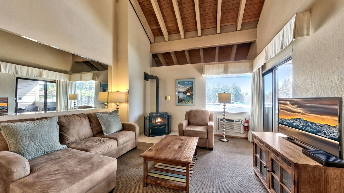 South Lake Tahoe Condo | Lakeland Village #304 - 1BR+Loft! Sauna, Beach, Pool