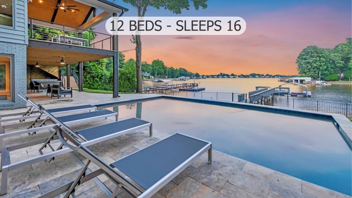 Westport House | Lakeshore Adrift - Exclusive Lakefront Home w/Heated Pool & Custom Bunks
