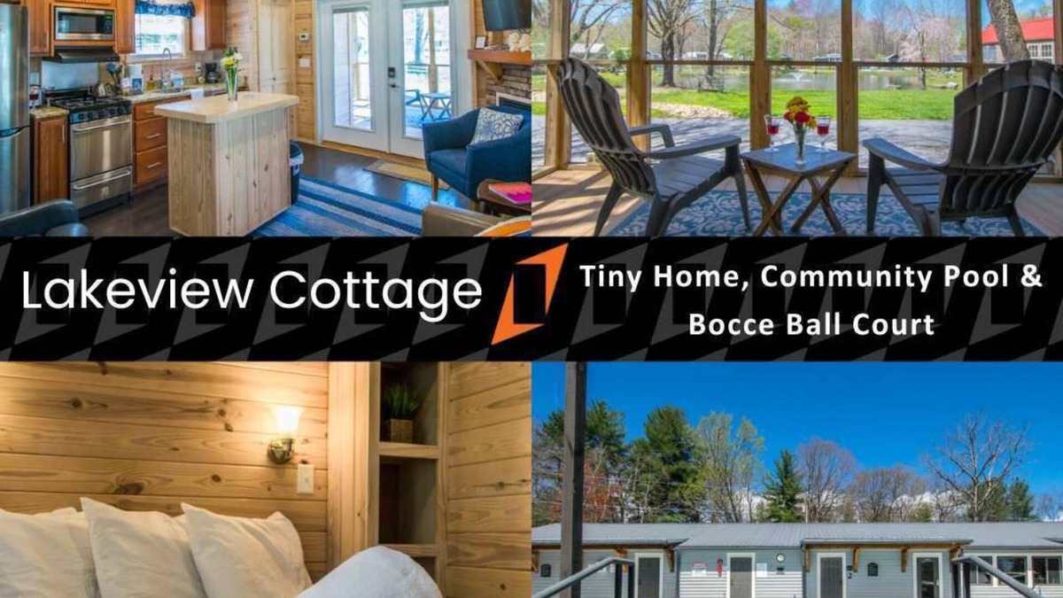 Upward House | Lakeview 2BR Tiny Home near Trails, Pool + Bocce