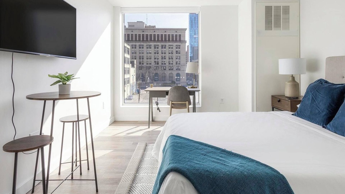 Greektown Historic District Apartment | Landing at eXchange - Studio in Downtown Detroit