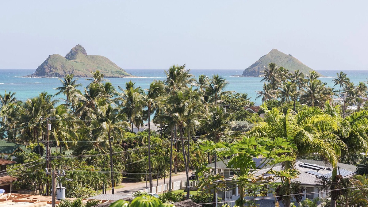 Lanikai Apartment | Lanikai Studio with Stunning Ocean View looking out at the Mokulua Islands