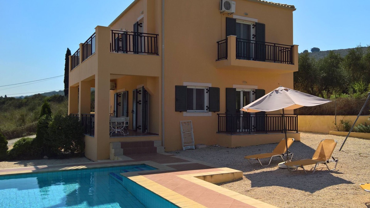 Paliki Villa | Large 4 bedroom family villa, fabulous Sea views private pool with Jacuzzi seat