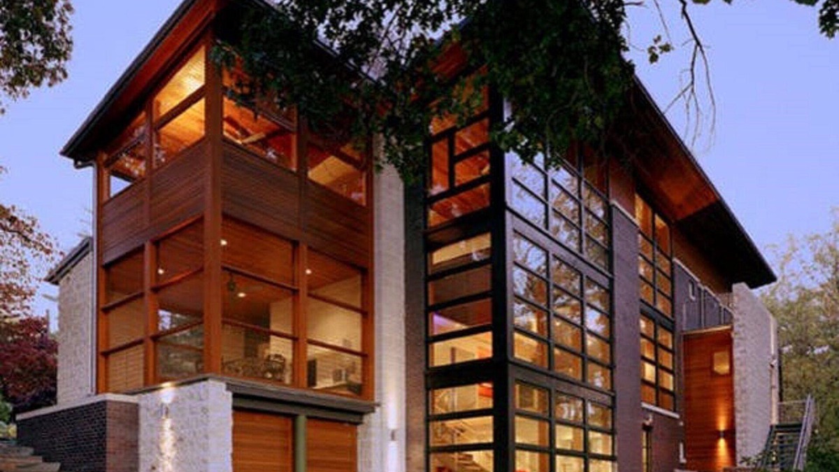 Brookmont House | Large Modern Glass Home near Washington DC: 4 bedrooms sleeps 9. Pet friendly!