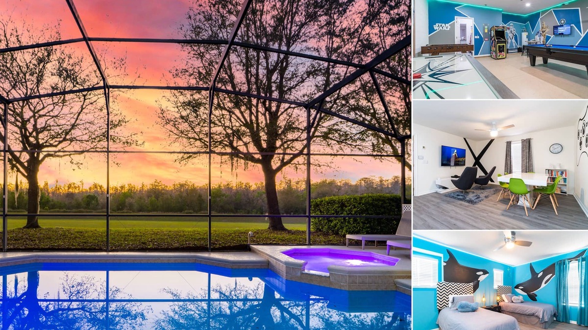 Highgate Park House | Large Pool Home With Spa & Game Room - 3 Master Suites Close to Attractions
