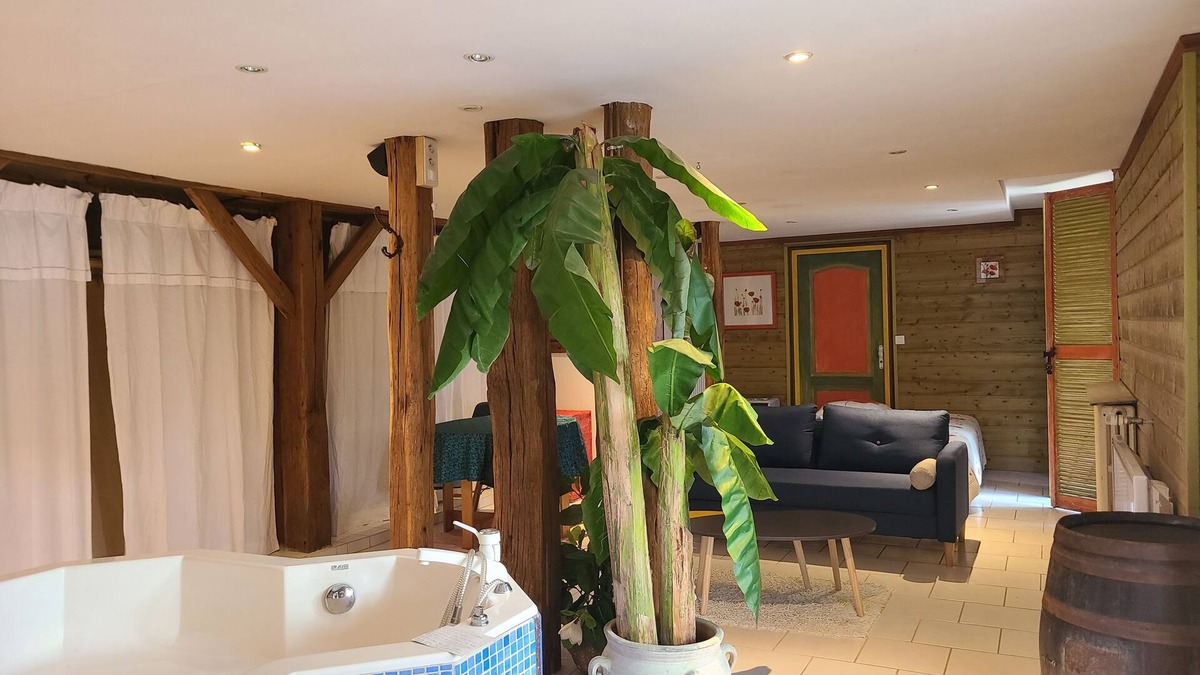 Saint-Leonard-de-Noblat Apartment | Large studio with private Jacuzzi