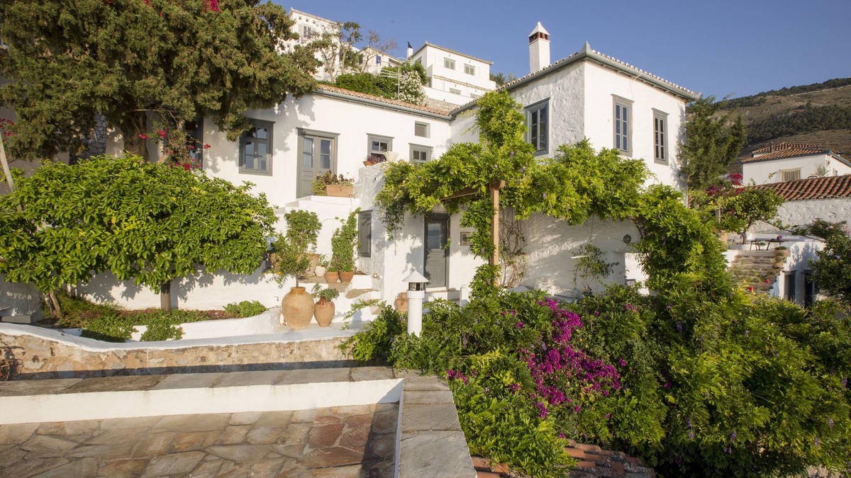 Hydra House | Large traditional villa 30 meters from the sea. Stunning sea and sunset views.