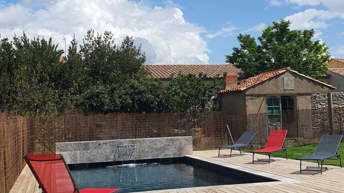 Salles-d'Aude House | Large winegrower's residence with swimming pool , 14 km from the sea.